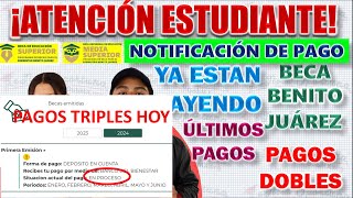 🎁📢¡HAY NUEVAS FECHAS DE PAGO urge 💸🎯 BECA BENITO JUAREZ DEPOSITO ENERO 2024 x Pago TRIPLE [upl. by Marieann598]