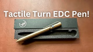 My Favorite EDC Pen Tactile Turn Bolt Action Pen In Bronze [upl. by Norret]