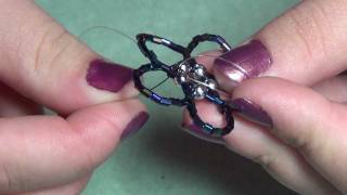 Beaded Flower Cluster Necklace Tutorial Part 1 [upl. by Eibot]