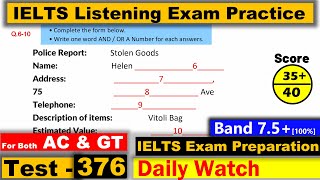 IELTS Listening Practice Test 2023 with Answers Real Exam  376 [upl. by Shaine883]