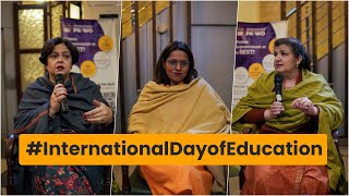 International Day of Education  Panel Talk by ParwaneKhanum [upl. by Loesceke963]