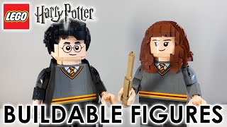 LEGO Harry Potter 2021 Harry Potter amp Hermione Granger Buildable Figures 76393 Review [upl. by Etteyafal]