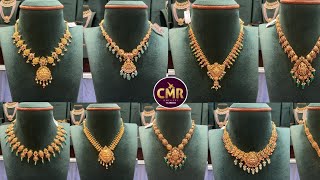 Lightweight necklace models with weightGold necklace collectionNecklacesKotha bangaru lokam [upl. by Ynnaffit497]