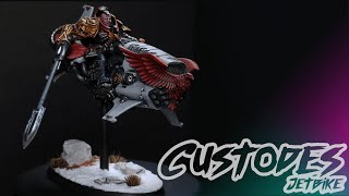 Adeptus Custodes Shield Captain on Dawneagle Jetbike [upl. by Ydissak478]