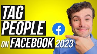 How To Tag Someone On a Facebook Post 2023 [upl. by Ardnusal]