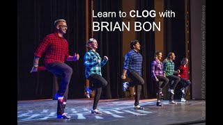 CLOGGING LESSON learn to CLOG wBrian Bon beginner steps CHUGS [upl. by Cammie805]