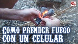 Como prender fuego con un celular Remake [upl. by Yemar]