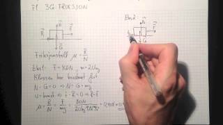 Fysikk 1 3G Friksjon Del 1 Friksjonstall [upl. by Salohcin618]