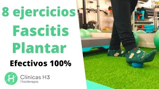 👣FASCITIS PLANTAR ✅ 8 Ejercicios EFECTIVOS 100 y estiramientos [upl. by Alba]