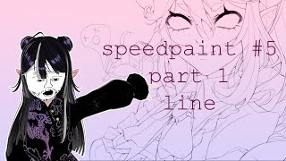 Speedpaint №5KritaPart 1Line art kritaspeedpaint kritaart [upl. by Yleen]