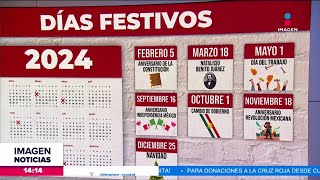 Estos son los días festivos del 2024  Noticias con Crystal Mendivil [upl. by Hesta]