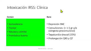 TELECAPACITACION INTOXICACIÓN POR INHIBIDORES DE LA RECAPTACIÓN DE SEROTONINA DRA MELINDA VALDIVIA [upl. by Yarvis379]