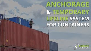 Anchorage amp Temporary Lifeline system for containers  CONTE POST amp POST LINE by KRATOS SAFETY [upl. by Htor315]