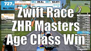 Zwift Race ZHR Masters  Age Class Win [upl. by Walston518]