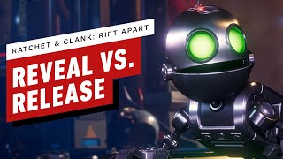 Ratchet and Clank Rift Apart  Reveal Trailer 2020 vs Final Release 2021 [upl. by Aihsel]