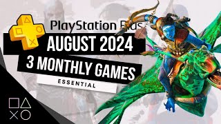 PlayStation Plus Essential August 2024 Monthly Games  PS Plus August 2024 [upl. by Victorie]