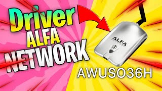 تحميل وتثبيت تعريف قطعة وايفاي الفا How To Install Driver de Antena Alfa AWUS036H windows 10  7 [upl. by Cyrus]