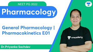 NEET PG 2022 General Pharmacology  Pharmacokinetics E01  Lets crack NEET PG  DrPriyanka [upl. by Hgielyk878]