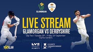 Glamorgan vs Derbyshire  LV County Championship  Day Two Live [upl. by Riatsila984]