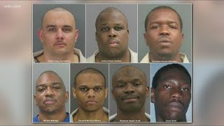 Men charged with killing 7 inmates at South Carolina prison [upl. by Pattison]