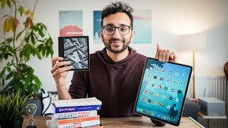 My Favourite Tech for Reading Books  Kindle vs iPad vs Books vs Audiobooks [upl. by Ashlan460]