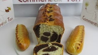 Recette du gâteau quotpain au lait marbré au chocolat noirquot  En collaboration avec quotCuisine Rapidequot [upl. by Eugene834]