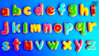 ABCDEFGHIJKLMNOPQRSTUVWXYZ SongLearn Alphabet with cookiesABCDE with biscuitABC Song for Children [upl. by Akira988]