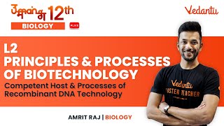 Principles amp Processes of Biotechnology  L2 Competent Host amp Recombinant DNA Technology Amrit Sir [upl. by Gaddi]