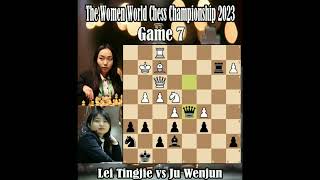 The 2023 Women World Chess Championship Game 7 Lei tingjie vs Ju Wenjun Draw [upl. by Amimej]