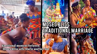 MOSES BLISS TRADITIONAL MARRIAGE EMOTIONAL MOMENT BETWEEN FATHER amp DAUGHTER MARIE WISEBORN [upl. by Ytissac]