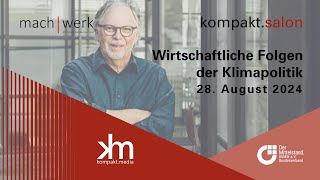 Prof Joachim Weimann Deutsche Klimapolitik und die wirtschaftliche Folgen  KOMPAKT Salon [upl. by Johiah]