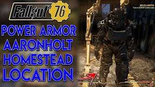 Fallout 76 Power Armor Guide  Aaronholt Homestead Location [upl. by Reivaz]