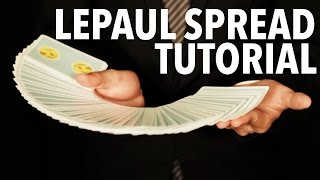 Cardistry for Beginners Spreads  Lepaul Spread Tutorial [upl. by Estelle]