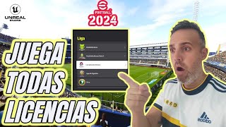 EFOOTBALL 2024 COMO JUGAR CON TODAS LAS LICENCIAS PS4 PS5 PC [upl. by Bing]