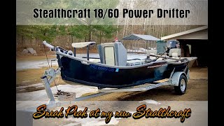 A sneak peak at my new power drifter from Stealthcraft Boats [upl. by Esinal]