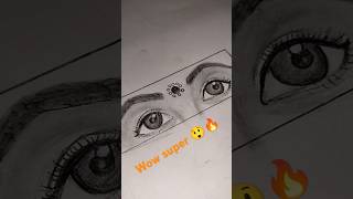 Realistic maa durga eyes girl eyesketchdrawing durga puja special sketch tranding viralshorts [upl. by Lemire]