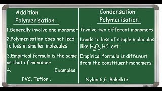 Addition polymerization and Condensation polymerization HINDI [upl. by Hoehne]