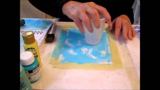 Make Monoprints on Plexiglass [upl. by Weinshienk]