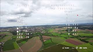 Range Test 4 km of the Flywoo Explorer LR4 with DJI o3 air unit and 4s 18650 LiIon Sony VTC6 [upl. by Ahcilef]