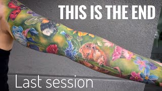 Sleeve tattoo finished  Time lapse [upl. by Bakeman]