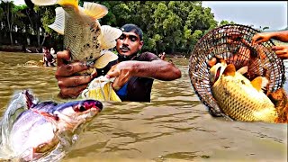 Amazing Fishing Competition Video Traditional Fishing Competition Village Fishing Competition Vide [upl. by Euton865]