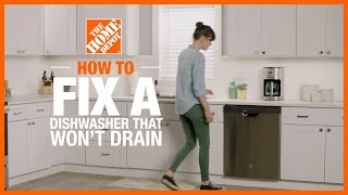 Dishwasher Not Draining  How to Fix a Dishwasher That Wont Drain in 4 Steps [upl. by Yaf]