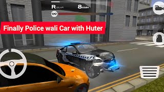 Finally Police wali Car with Huter Car racing Video viralvideo [upl. by Sinnard]