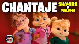 Chantaje  Shakira Maluma Version Chipmunks  LyricsLetra [upl. by Nnod]