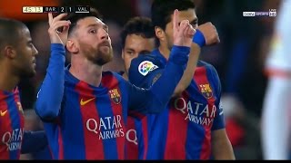 Barcelona vs Valencia 42 All Goals amp Highlights 19032017  Resumen y goles [upl. by Artenal]