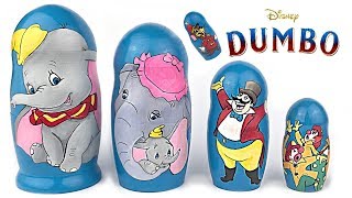 Disney DUMBO Live Action Nesting Dolls Stacking Cups [upl. by Aihsemak290]