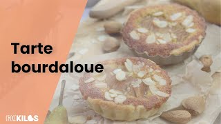 Tarte bourdaloue RECETTE Une tarte traditionnelle aux amandes et à la poire [upl. by Haywood253]