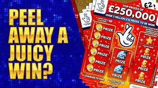 BRAND NEW scratch card news PLUS a juicy win on the ‘£250000 Orange’ scratch card 🍊🥤🤑 [upl. by Annemarie]