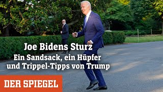 Joe Bidens Sturz Ein Sandsack ein Hüpfer und TrippelTipps von Trump  DER SPIEGEL [upl. by Margette]