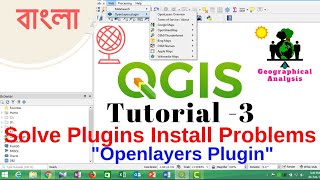 Solve all Plugins Install Problems on QGIS  Openlayers plugin qgis 34 [upl. by Nellahs]